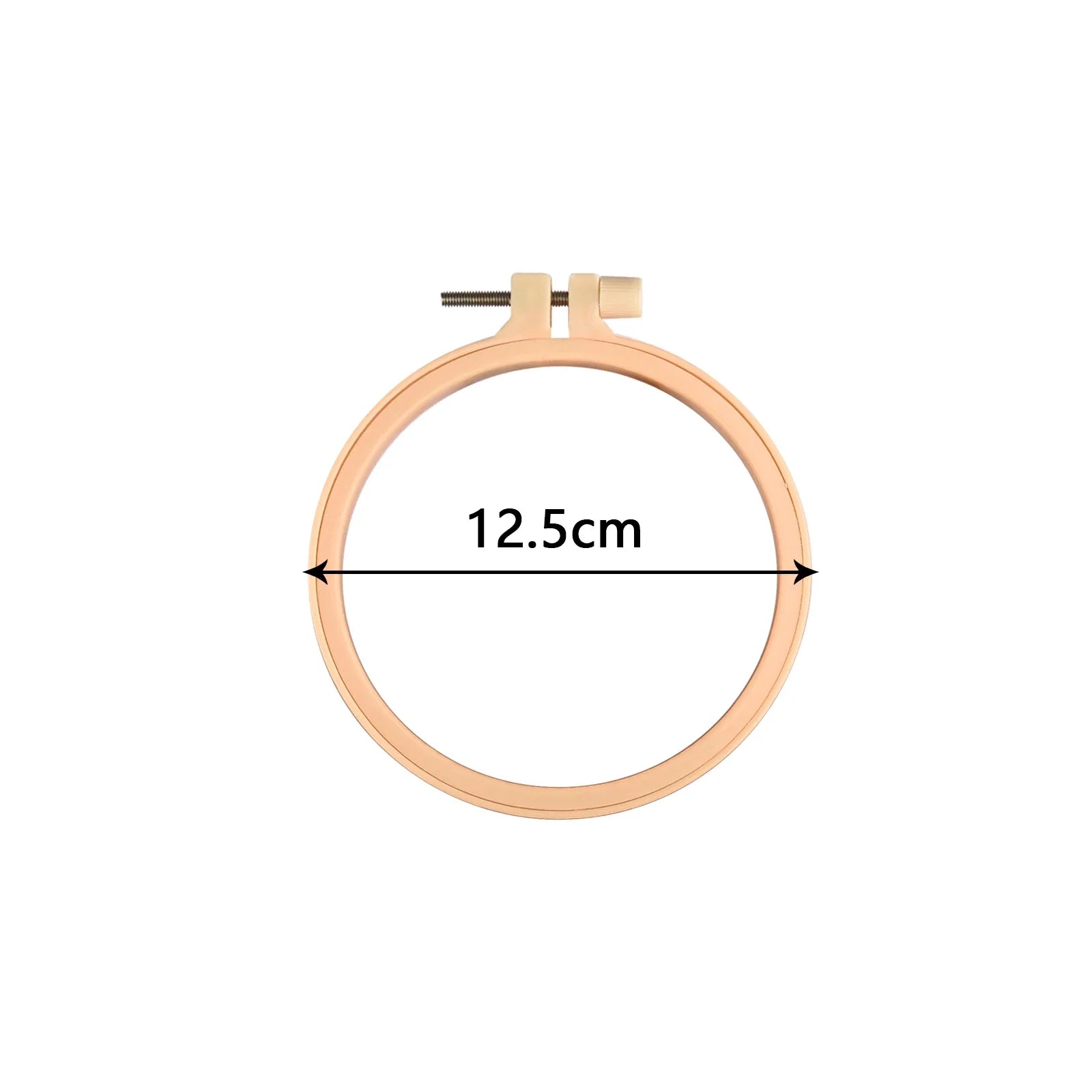 Round Wooden Color Embroidery Hoops Frame Set, Plastic Embroidery Hoop Rings For DIY Cross Stitch