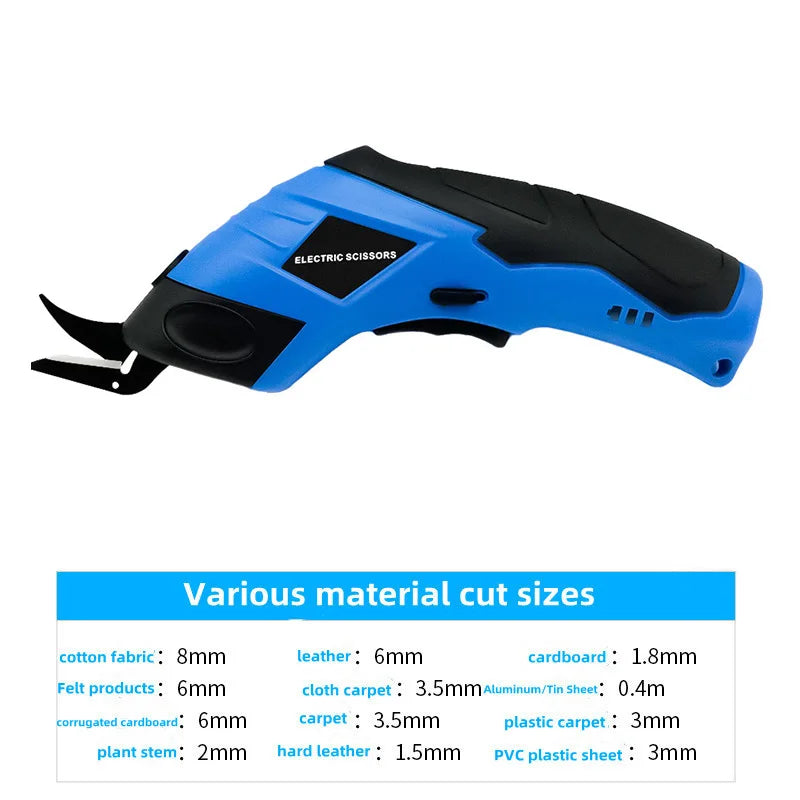 Upgrade Electric Scissors Fabric Cutting Machine USB Lithium Rechargeable Leather Sewing Tailor Scissors Portable Hand Tools