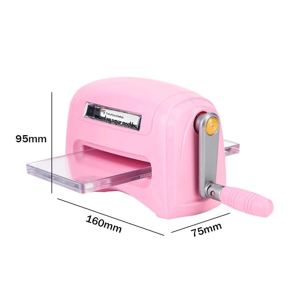 Cutting Embossing Machine Portable Scrapbook Die Cutter Machine Practical Craft Tool with Plastic Backing Plate Home DIY Gadgets