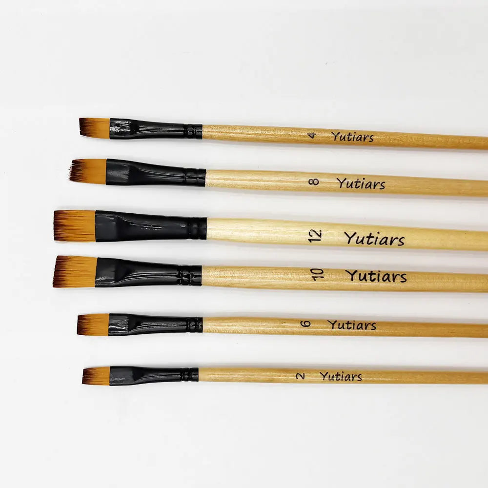 Professional Artist Paint Brush Set - 6 PCS,