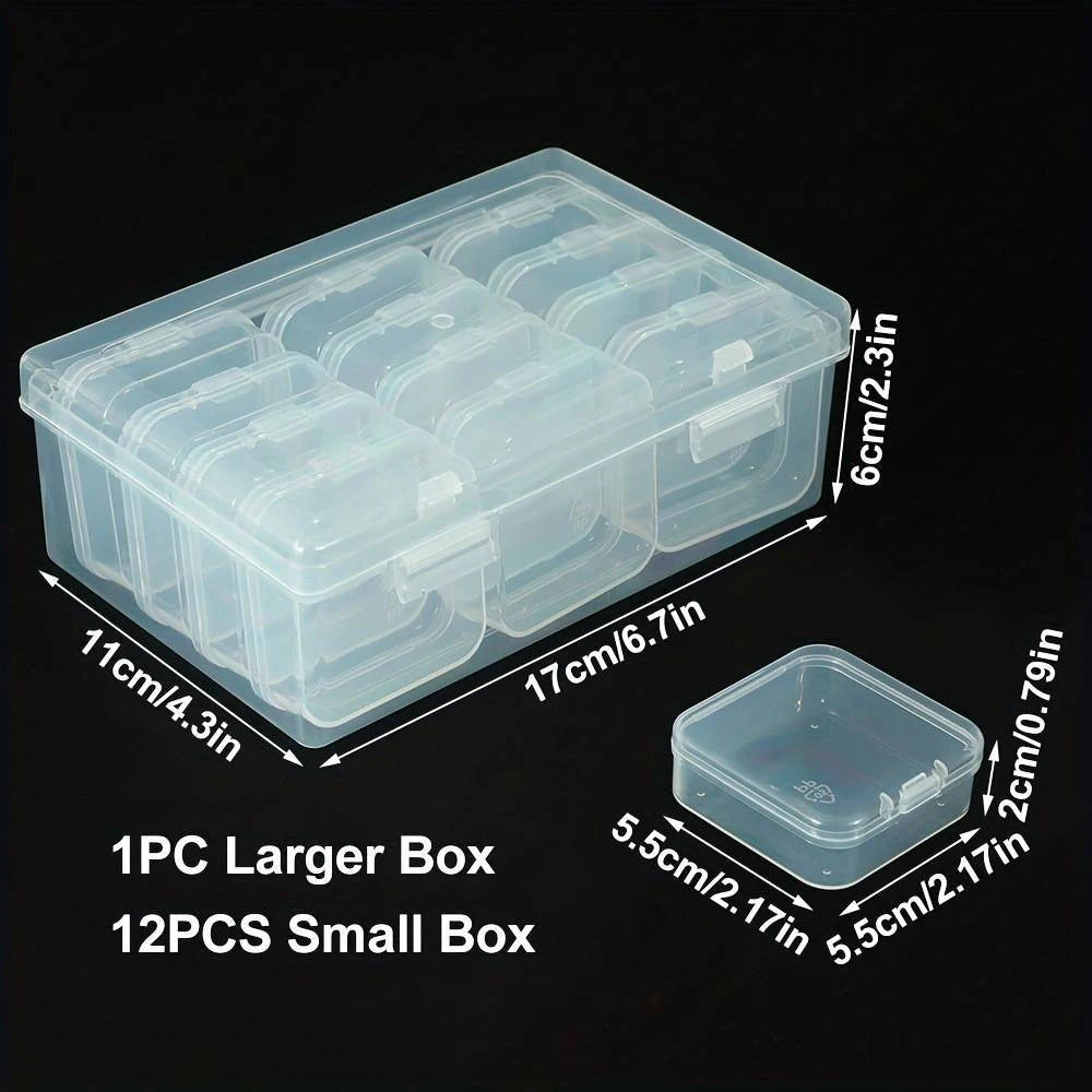 Organized Clear Square Shape Storage Boxes
