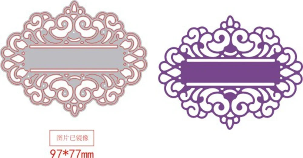 1-2pcs Daisy and Cherry Blossom Edge Border Metal Cutting Dies Stencils