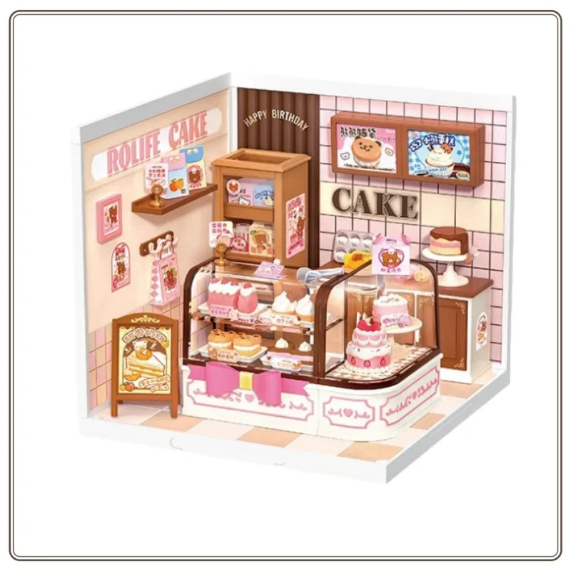 Rolife Super World Cake Shop Building Blocks Assembling
