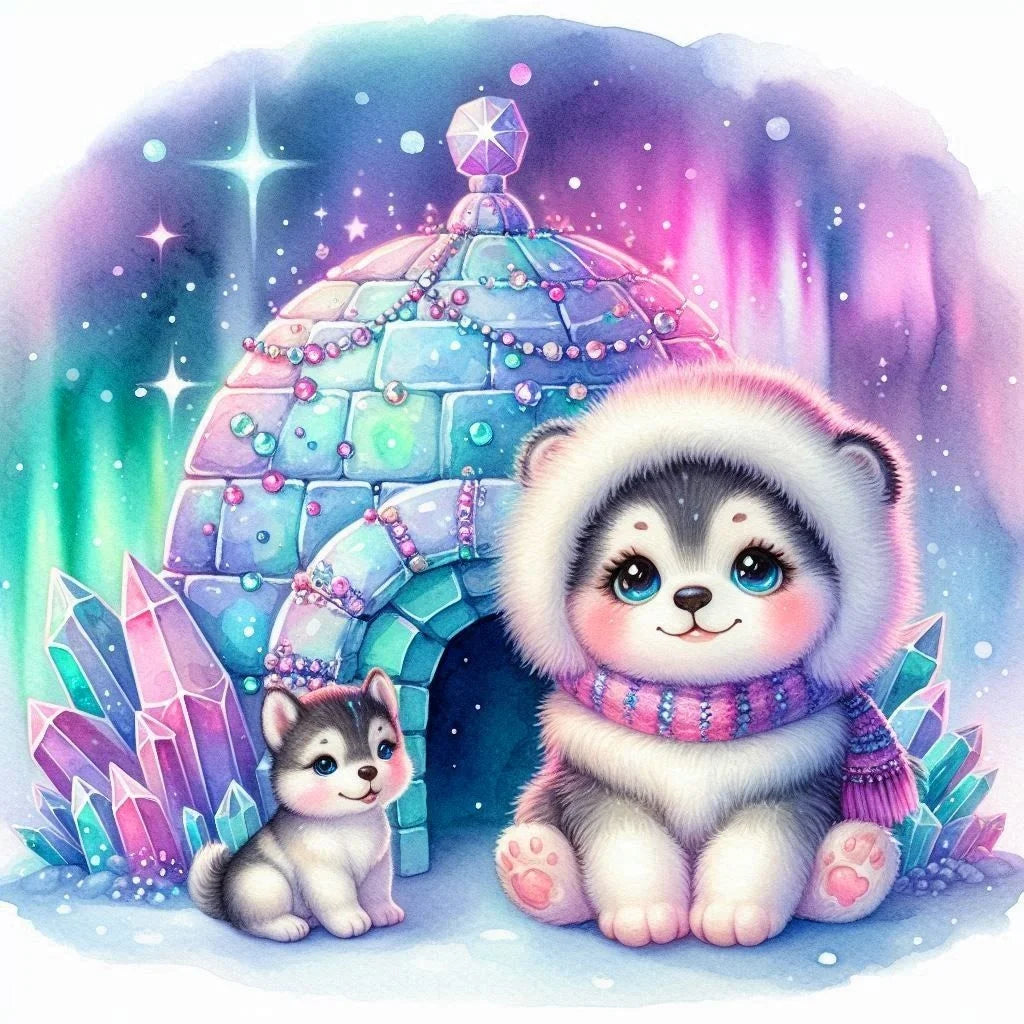 Huacan DIY Embroidery Santa Claus Complete Kit 5D Cross Stitch Landscape Snowman Winter Unique Christmas Gift Modern Home Decor