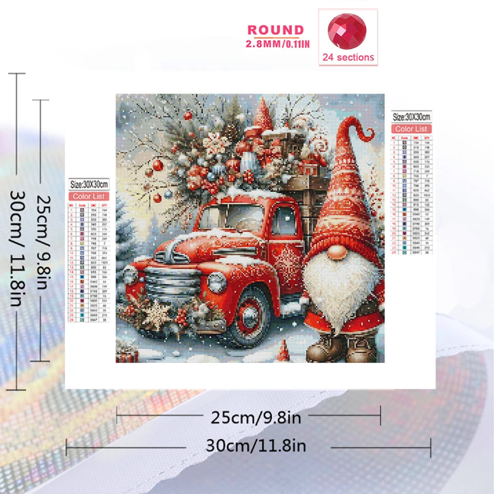 Evershine Car Diamond Painting Landscape DIY Full Square Round Diamond Embroidery Dwarf Winter New Arrival Mosaic Christmas Gift