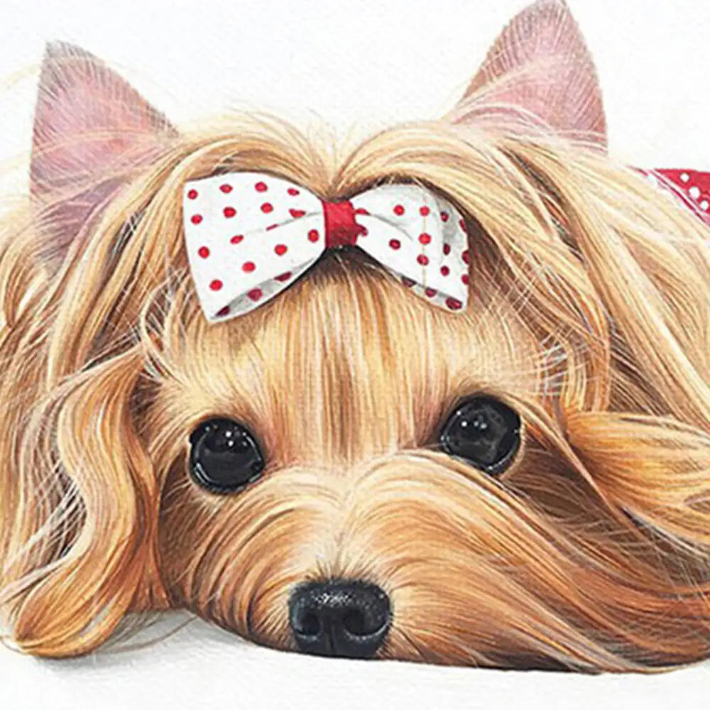 Oil Painting Puppy Paint By Number For Kids Picture Artcraft On Canvas