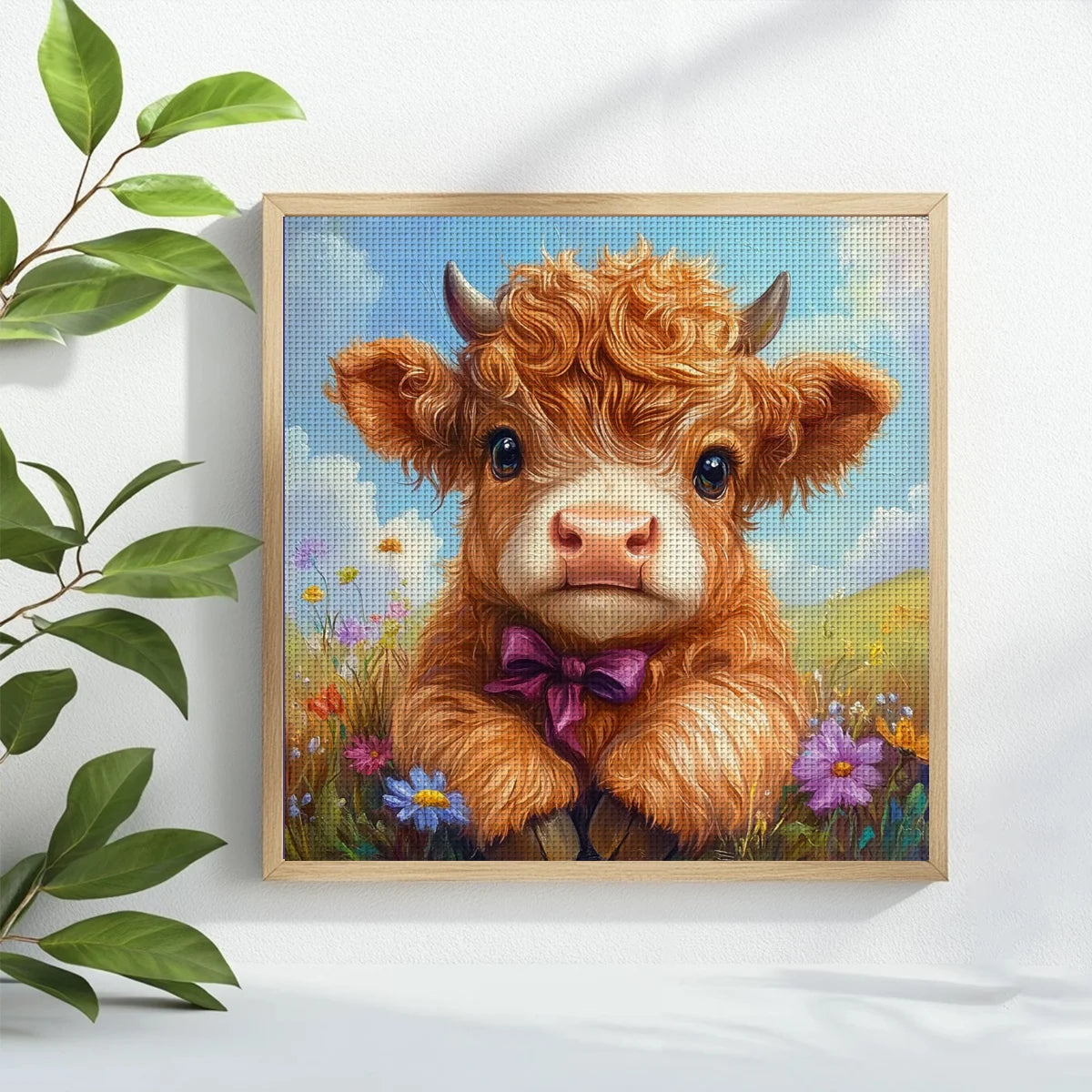 cattle stamped cross stitch full kit 11CT/14CT Embroidery