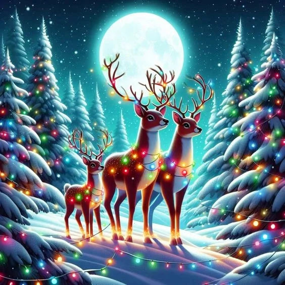 Huacan DIY Embroidery Santa Claus Complete Kit 5D Cross Stitch Landscape Snowman Winter Unique Christmas Gift Modern Home Decor