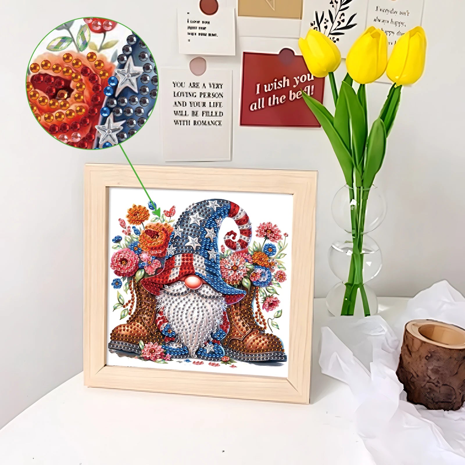 Dwarf Special Shape Diamond Art Painting Kit for Adult Beginner,Crystal Diamond Special Shape Kit for Home Wall Decoration Gift