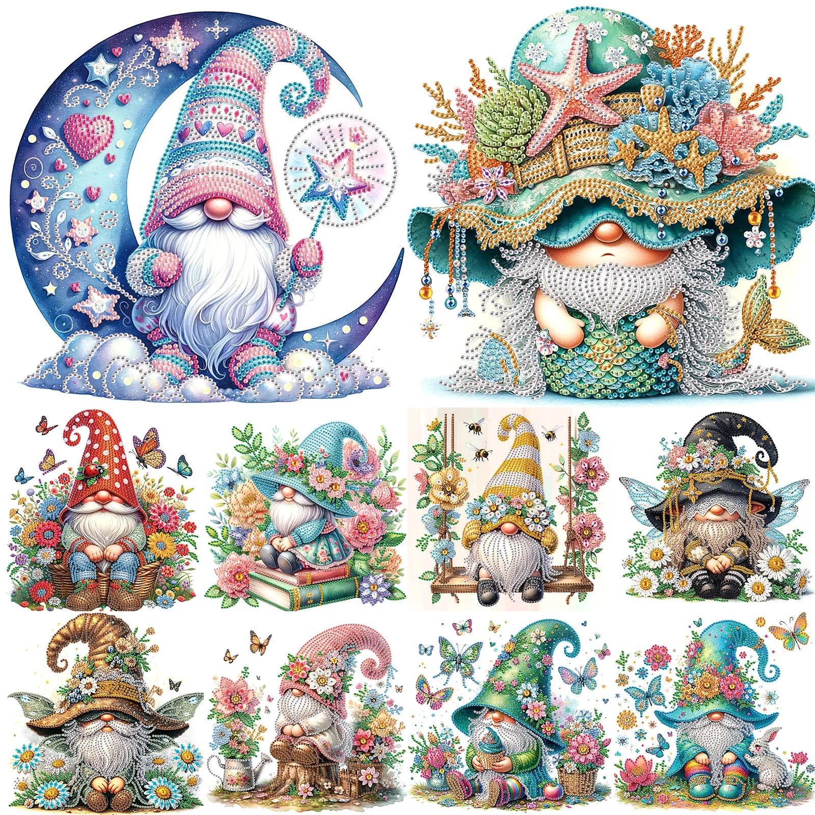 DIY Dwarf Special Shape Diamond Art Painting Kits