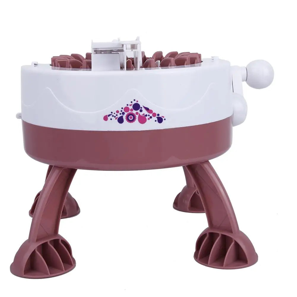 DIY Plastic Hand Knitting Sewing Machine Toy Tool