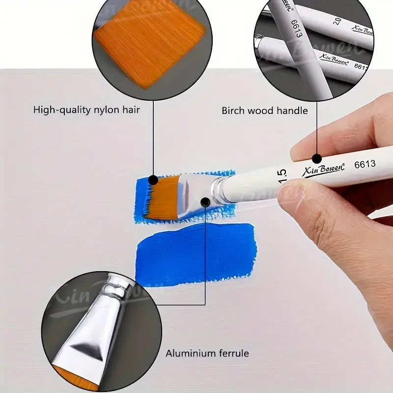 3pcs/Set Oil Painting Brushes- Acrylic Art Paint