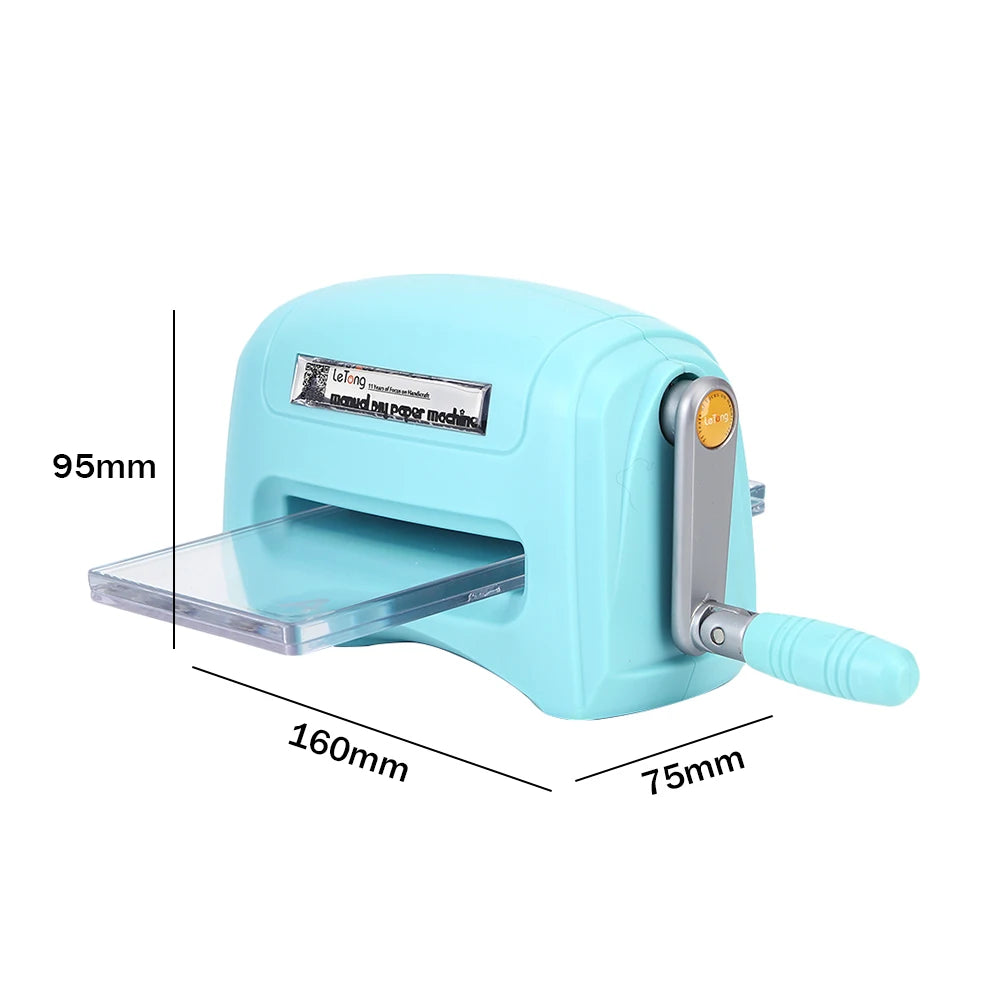 Cutting Embossing Machine Portable Scrapbook Die Cutter Machine Practical Craft Tool with Plastic Backing Plate Home DIY Gadgets
