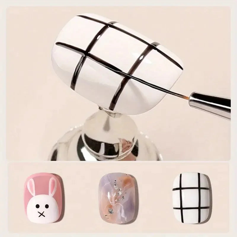 Nail art color drawing brush, nail glue extension brush eyeliner brush set, French stripe nail eyeliner brush, nail brush