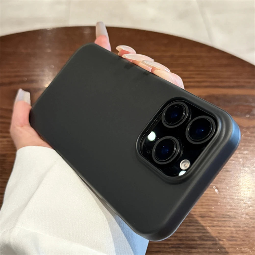 Soft Matte Candy Transparent Phone Case For iPhone