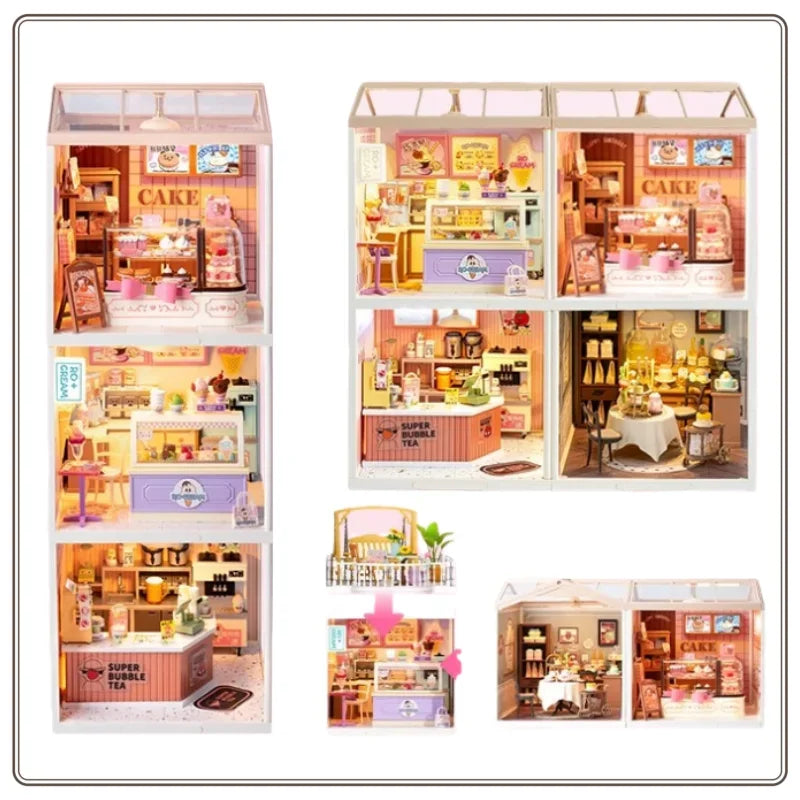Rolife Super World Cake Shop Building Blocks Assembling