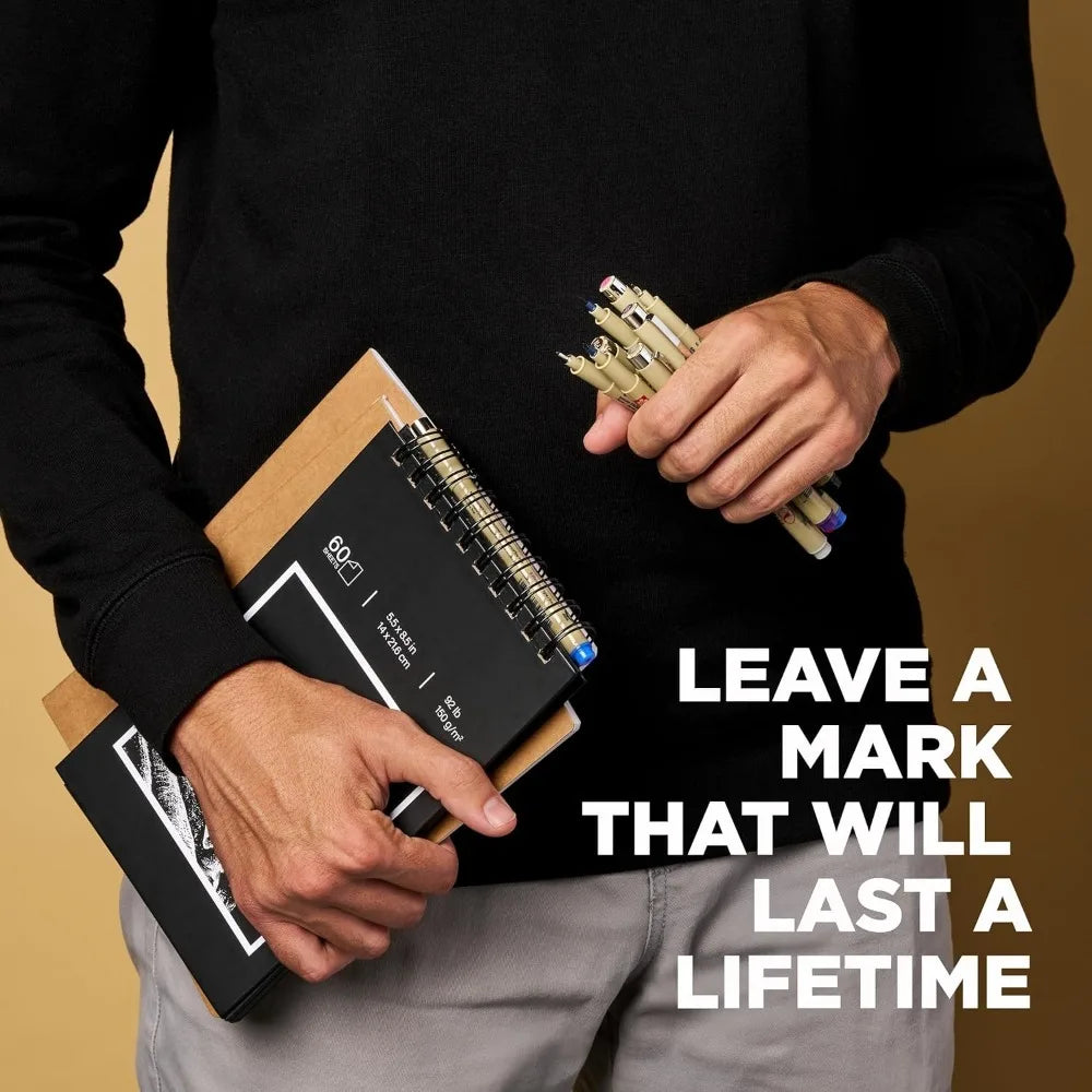 SAKURA Pigma Micron Fineliner Pens - Archival Black Ink Pens