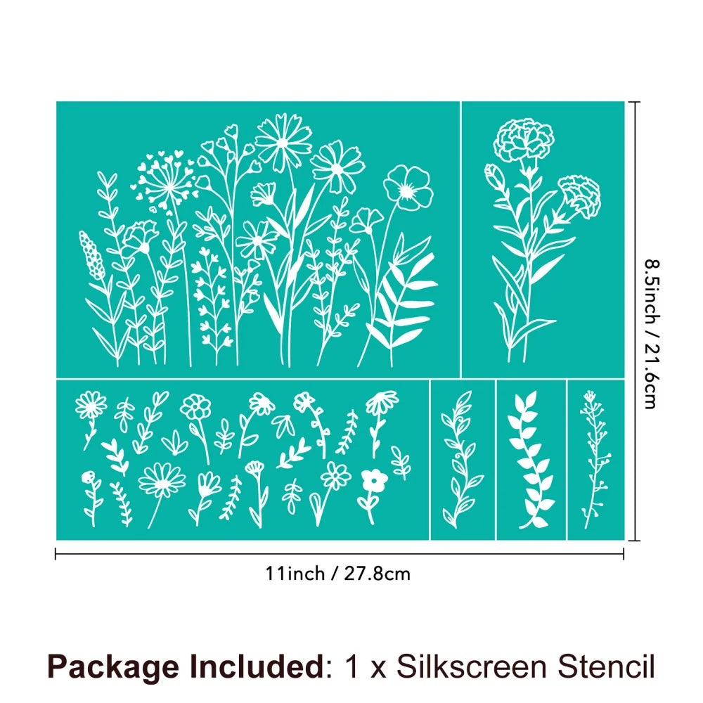 Silkscreen Stencil Reusable Self-Adhesive Silk Screen Printing Silk