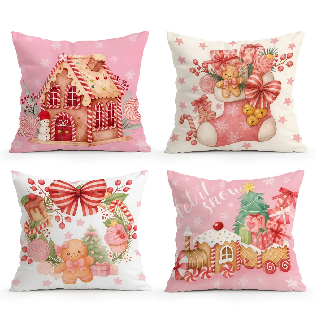 holiday 4-piece Set 40/45/50cm Cushion Cover  Pillowcase
