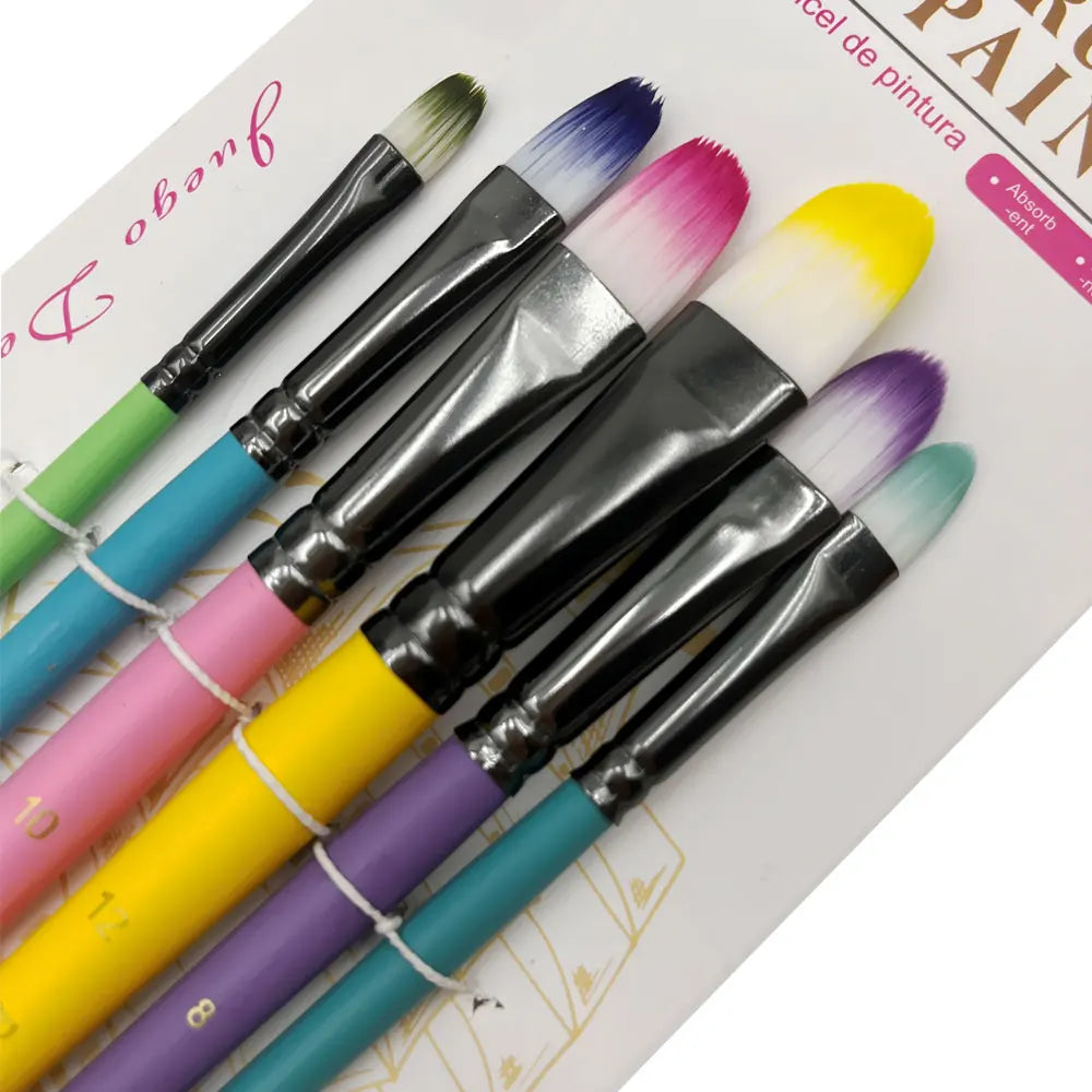 Professional Artist Paint Brush Set - 6 PCS,