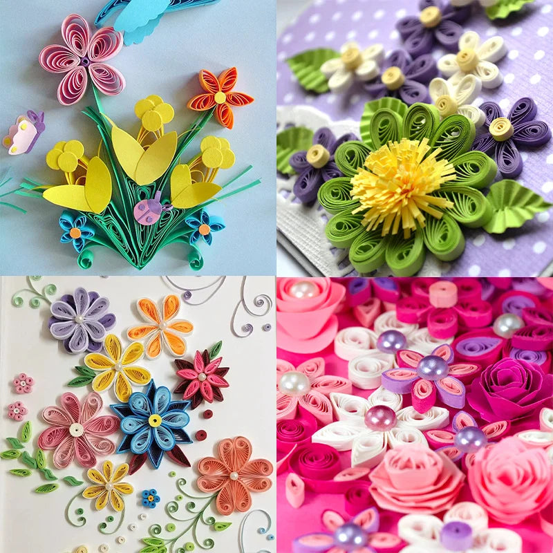 260pcs Rainbow paper Quilling Strips Set For Craft DIY