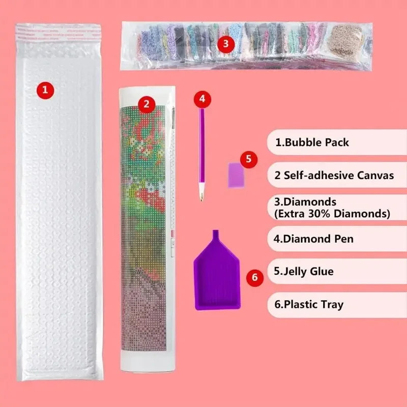 5D Brave Warhorse Diamond Painting Waterfall Forest Diamond Mosaic Craft Kit New Collection 2025 Decorative Paintings