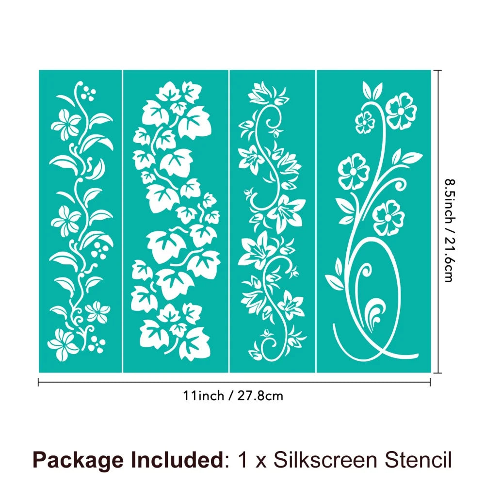 Silkscreen Stencil Reusable Self-Adhesive Silk Screen Printing Silk