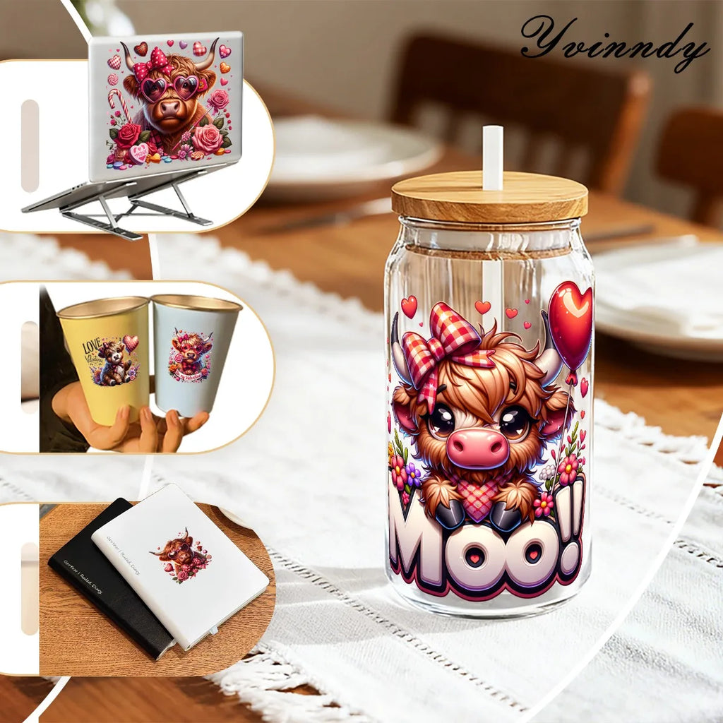 16OZ Glass Transfer Paper UV DTF High Self-Adhesive