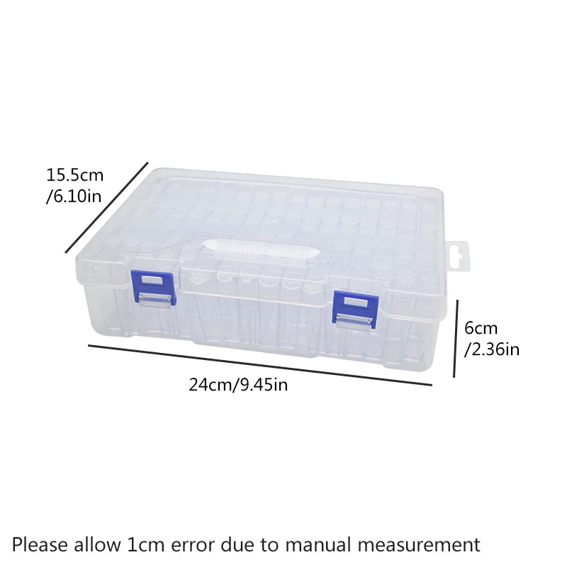 1/3/5pcs Transparent plastic storage box