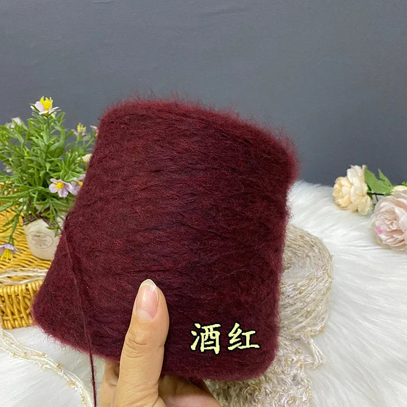 500G/PC Mohair Yarn High Quality Super Soft And Warm