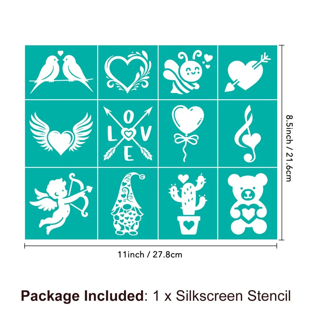 Silkscreen Stencil Reusable Self-Adhesive Silk Screen Printing Silk