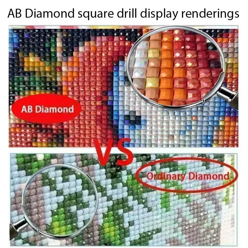 AB Drill Adult Diamond Painting Set Christmas Dwarf Pattern