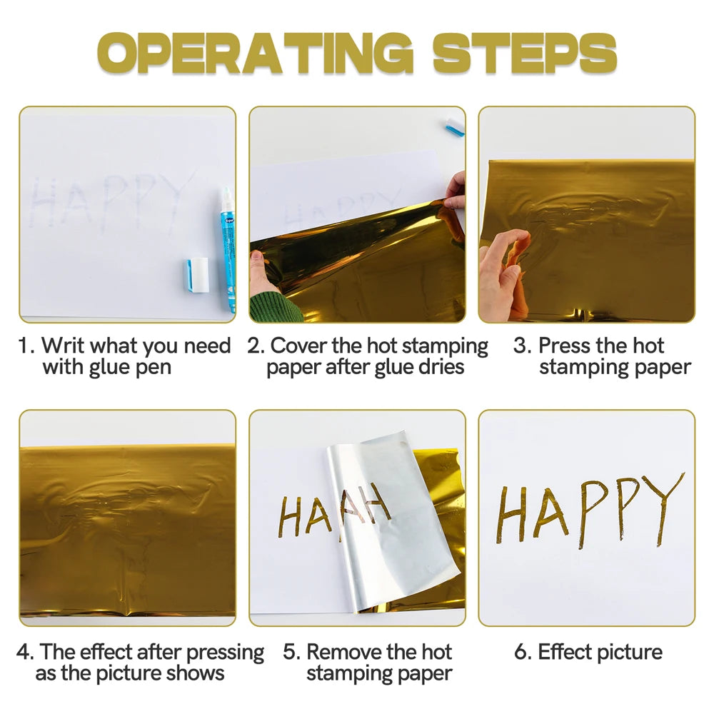 50pcs/pack 20x29cm Toner Hot Stamping Foil Paper A4