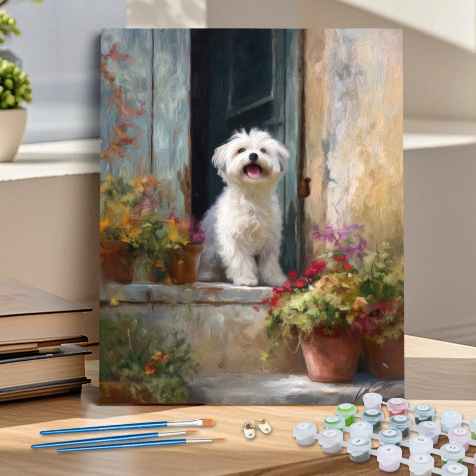 Paint By Numbers Cute dog Animals
