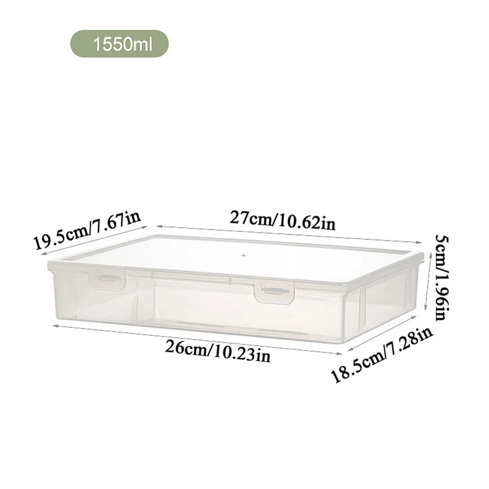 Organized Clear Square Shape Storage Boxes