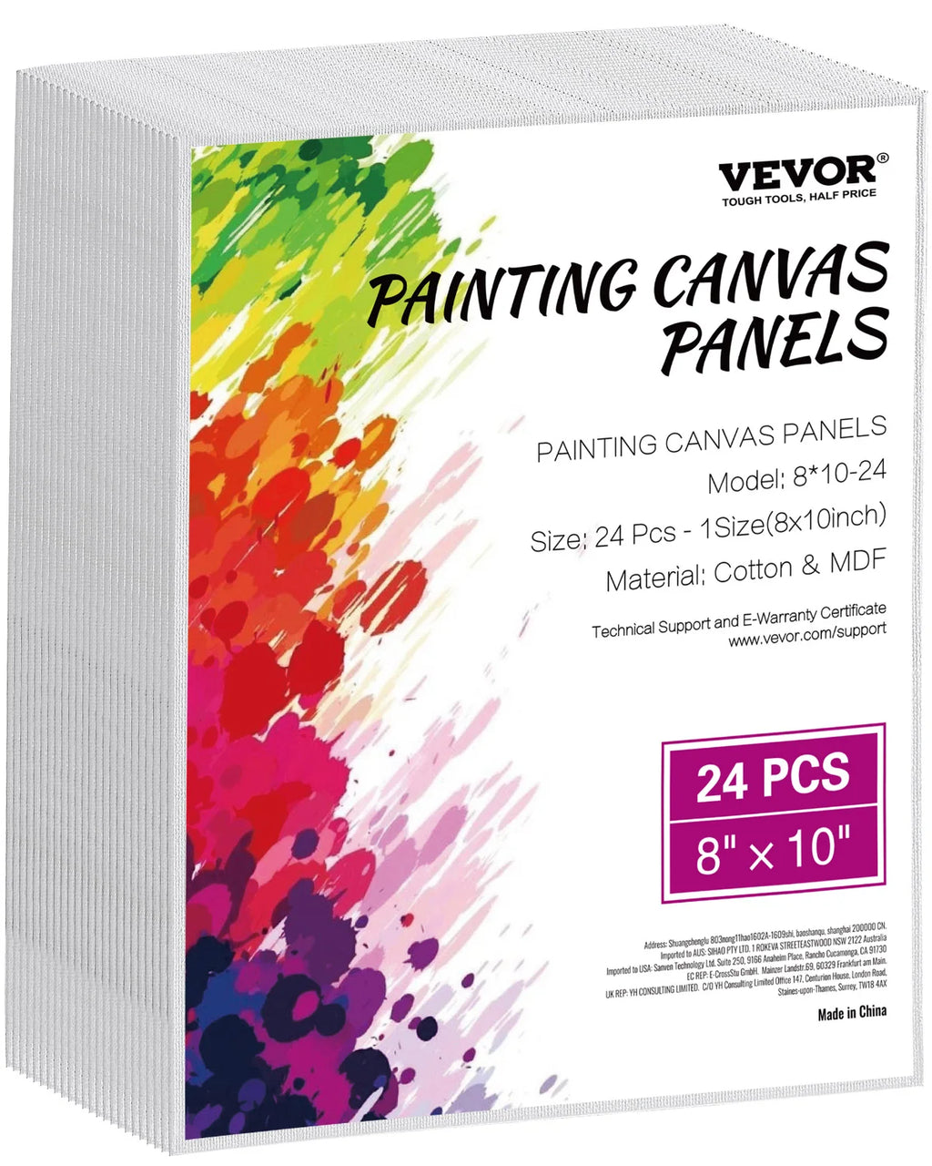 Canvas Boards Painting White