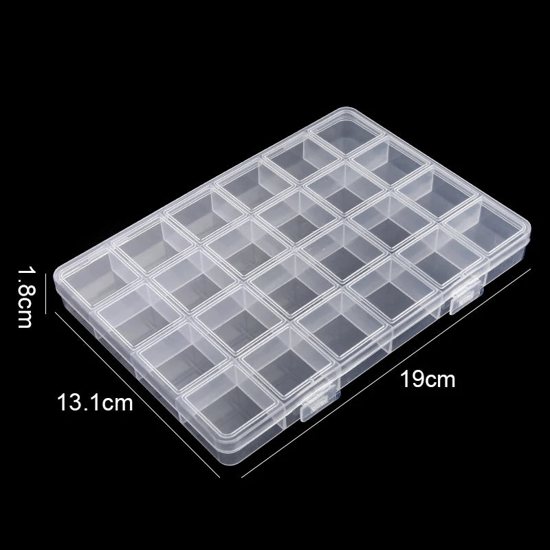 Transparent Storage Containers, 7 different sizes