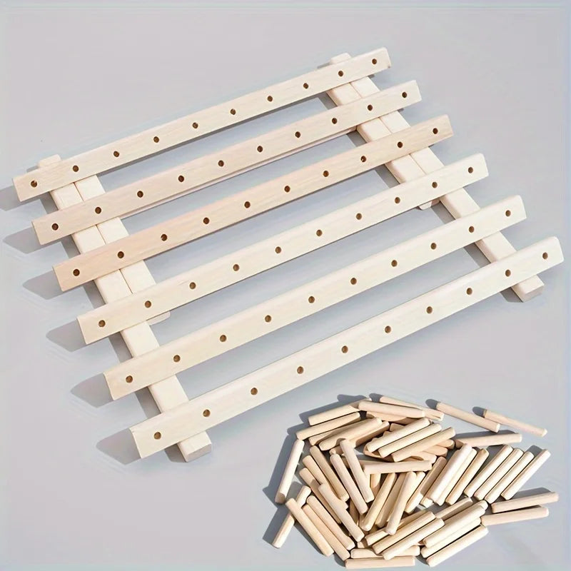 2PCS Wooden Thread Rack holds 60 Spools