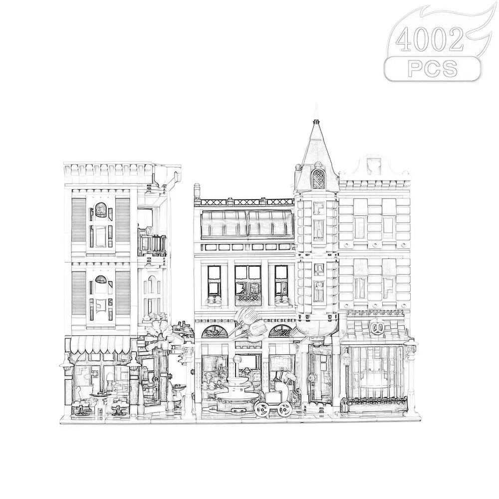 Creative Ideas Compatible 10224 King with figure Street View Building Block