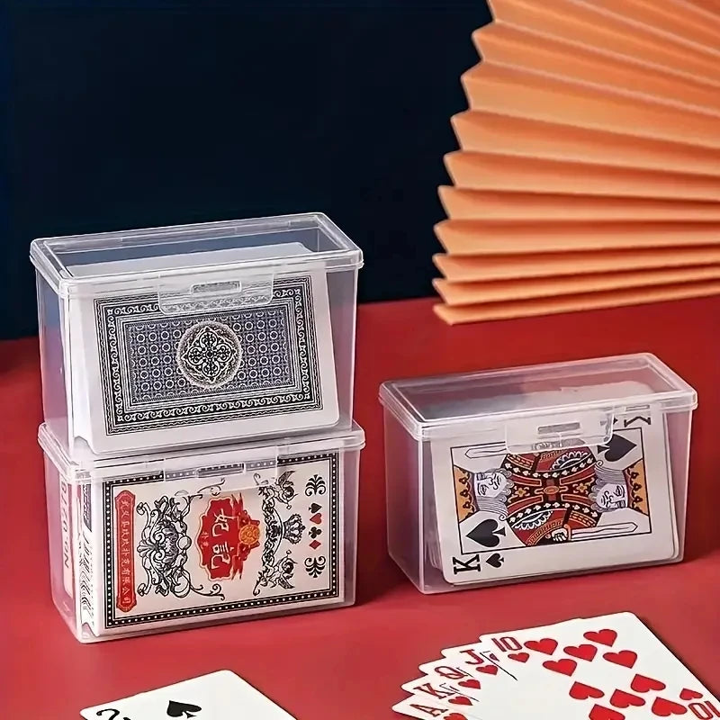 1/3pcs Playing Card Box, Two Poker Images Can Be Placed (NO Cards)