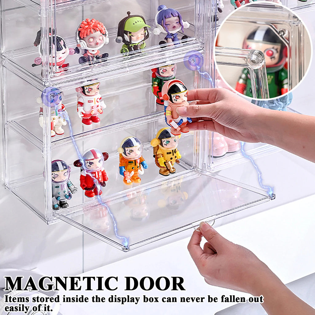Figurine Showcase Wall Mounted Collectibles Box