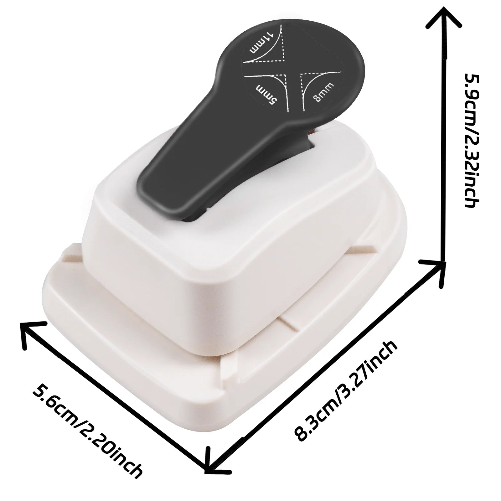Corner  Rounder Puncher Paper Cutter 3 in 1 r3 3mm r4 5mm r7 7mm r10 10mm