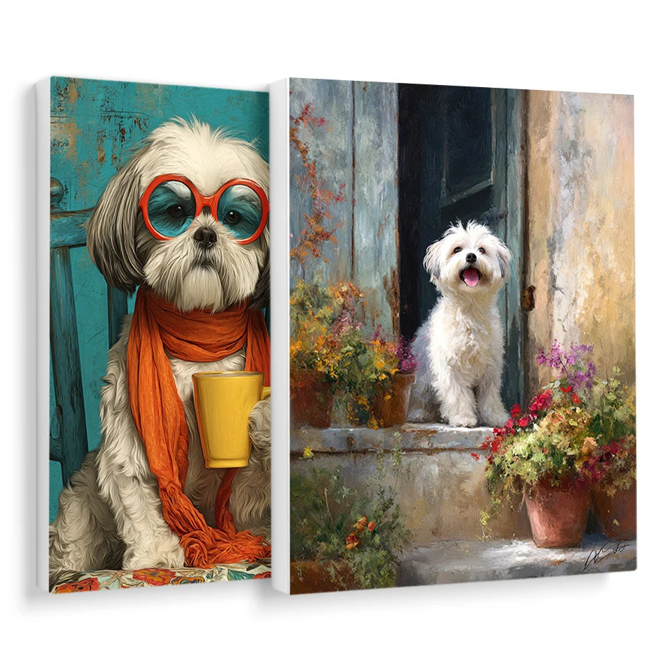 Paint By Numbers Cute dog Animals