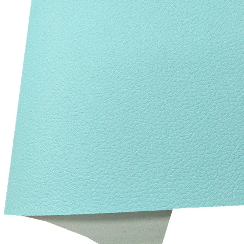 Blue Chunky Glitter Leather Leopard Flowers Printed Glitter  Sheets 21x29CM