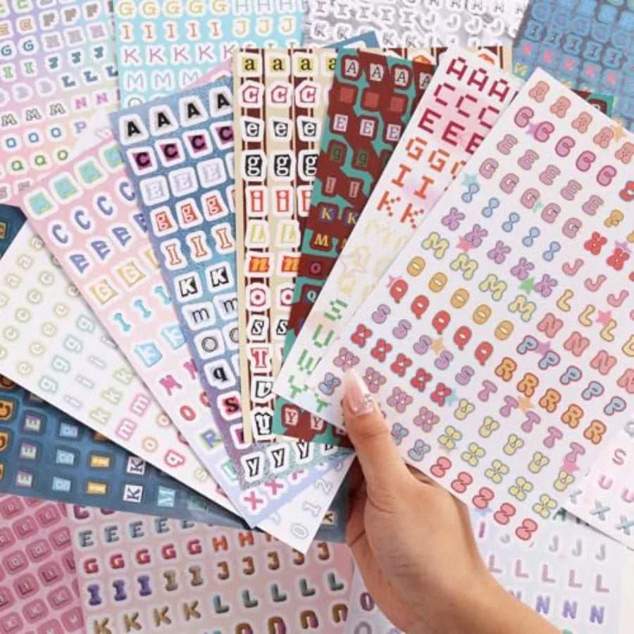 2000+ Pcs Alphabet  Stickers for Junk Journal Scrapbooking  DIY D