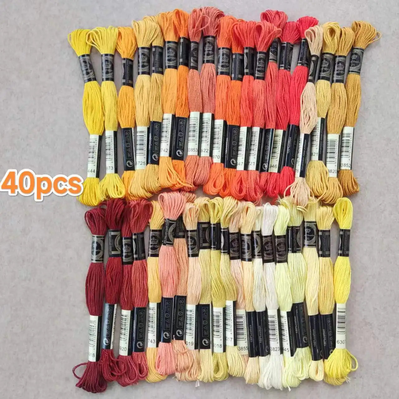 100% Cotton High Quality Cross stitch Floss Embroidery thread  Hand Knitting Sewing Weaving 8m 447 color