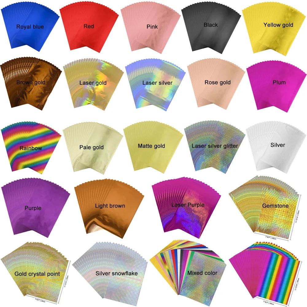 50pcs/pack 20x29cm Toner Hot Stamping Foil Paper A4