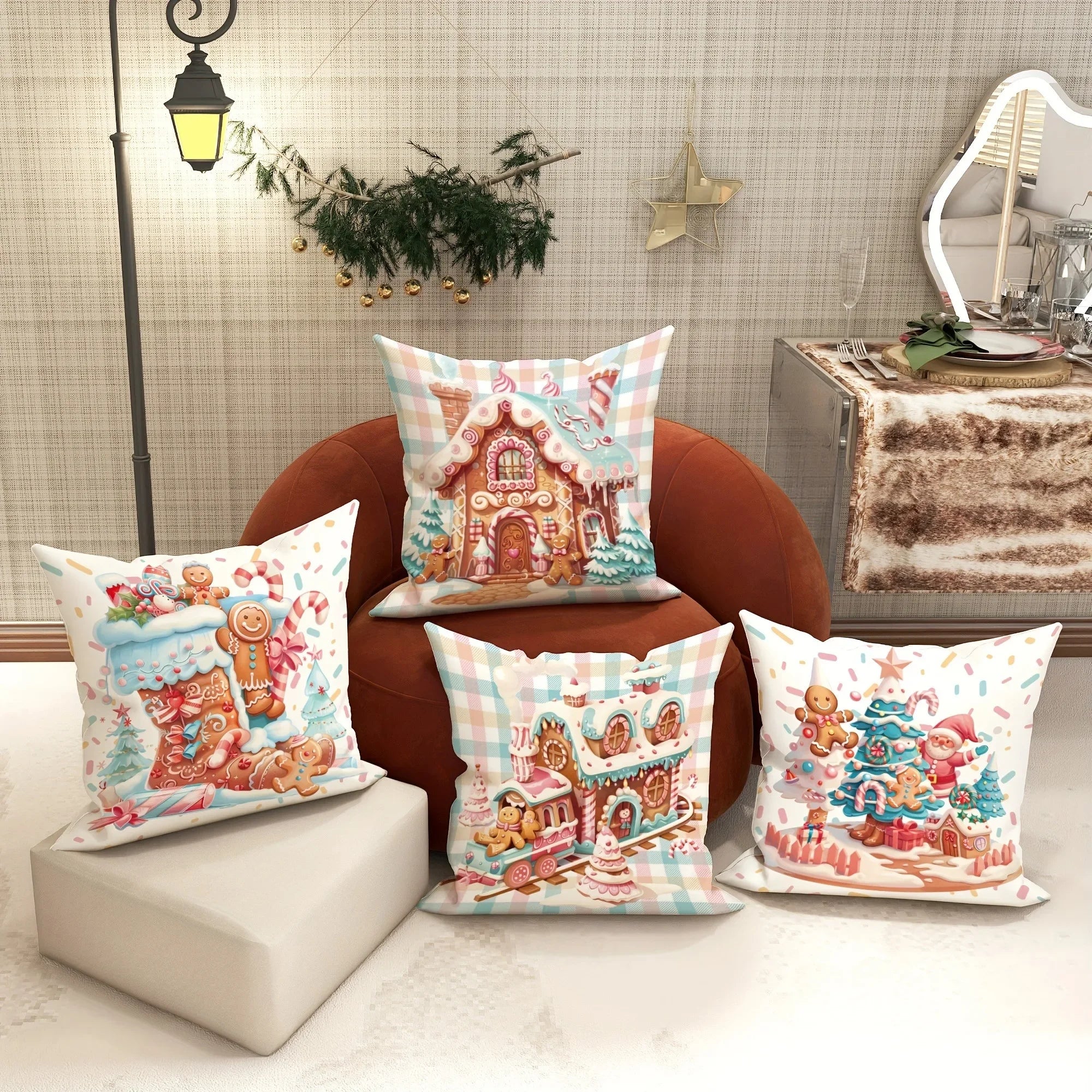 Christmas Gingerbread  pillowcase,  cushion cover