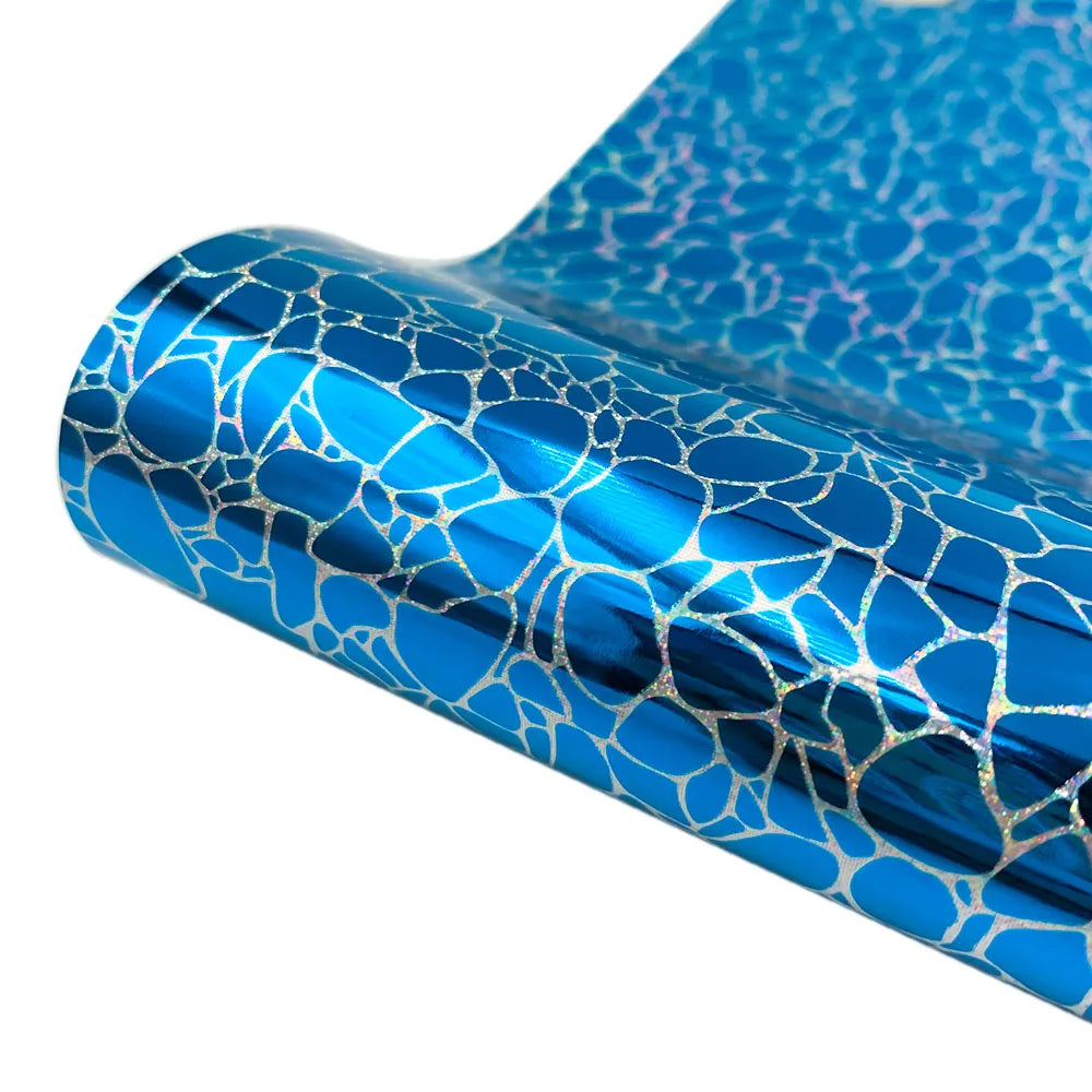 Holographic Glitter Adhesive Craft Vinyl Film Sheets, 32 colors