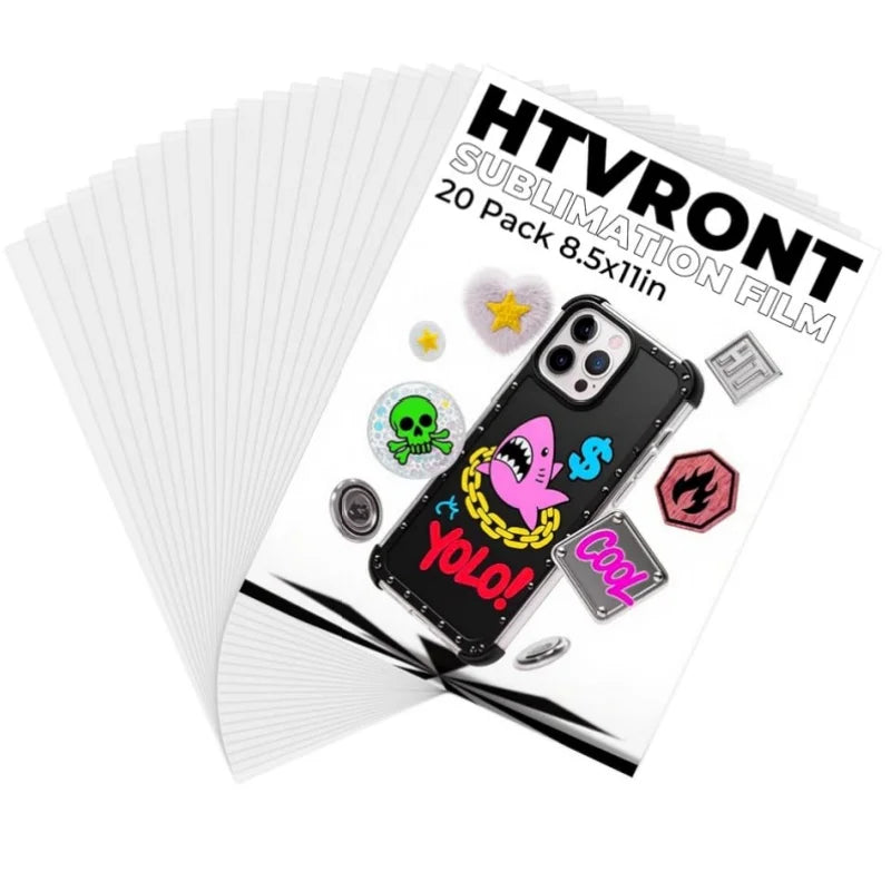 HTVRONT Printable Sublimation Heat Transfer Film for Phone Case Heat Press，